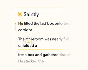 Dragging a paragraph to a new position in a note