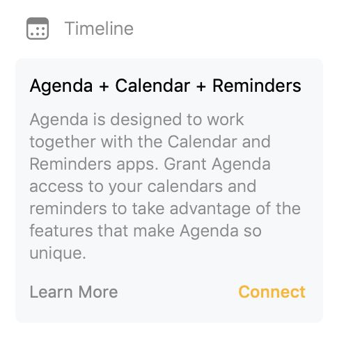 The Connect button at the top of the related panel